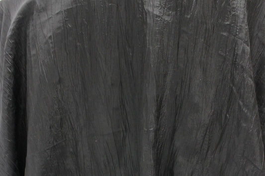 Fabric by the Yard - Iridescent Crushed Satin - Black