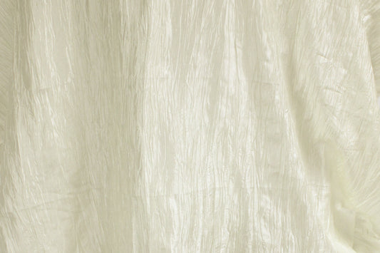 Fabric by the Yard - Crushed Taffeta - Ivory