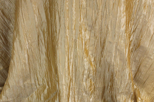 Fabric by the Yard - Crushed Taffeta - Honey Dew