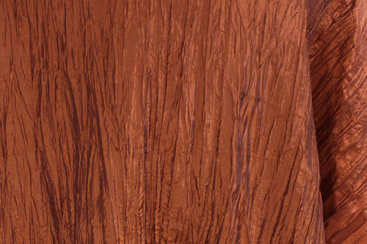 Fabric by the Yard - Crushed Taffeta - Terracotta