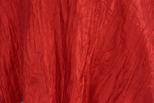 Fabric by the Yard - Crushed Taffeta - Red
