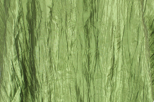 Fabric by the Yard - Crushed Taffeta - Apple Green