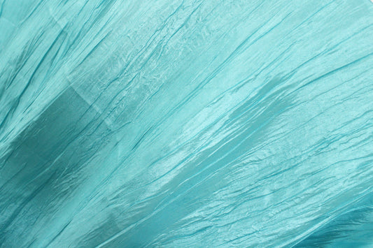 Fabric by the Yard - Crushed Taffeta - Tiffani Blue