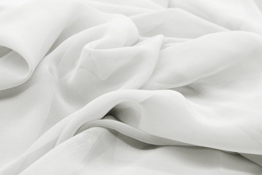 Fabric by the Yard - Chiffon - White