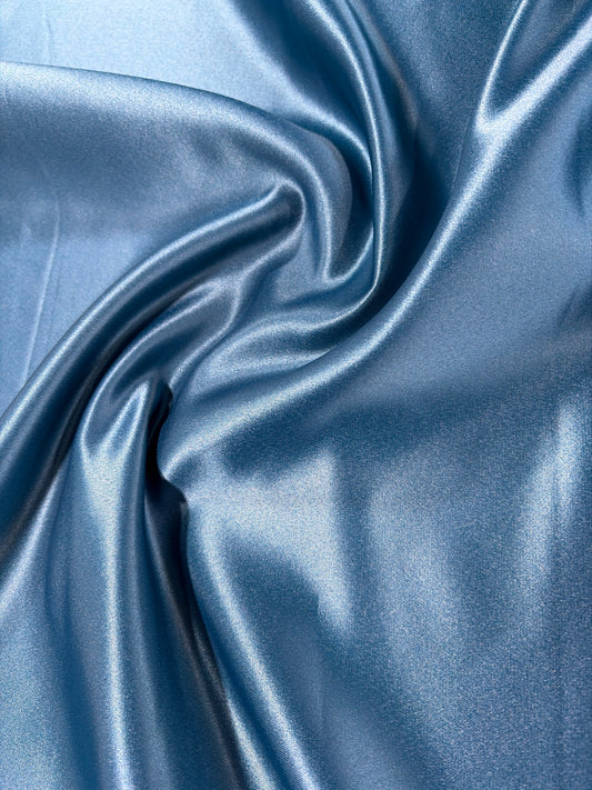 Fabric by the Yard - Lamour Matte Satin - Dark Teal