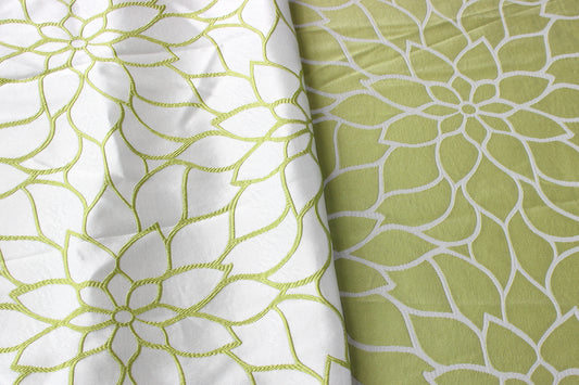 Fabric by the Yard - Daisy - Green