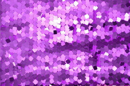 Fabric by the Yard - Dazzle Square Sequins - Purple