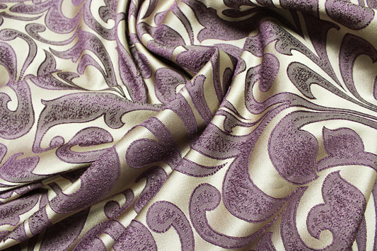 Fabric by the Yard - Delta Damask - Purple