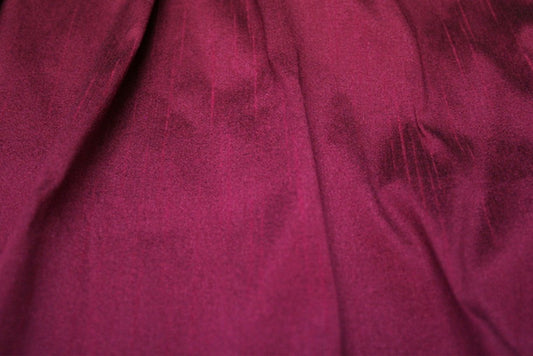 Fabric by the Yard - Faux Silk Dupioni - Raspberry
