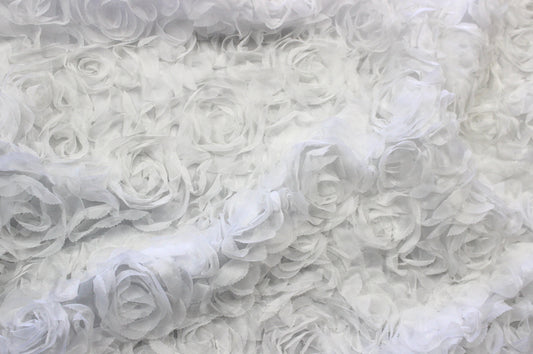 Fabric by the Yard - Efflorescent - White