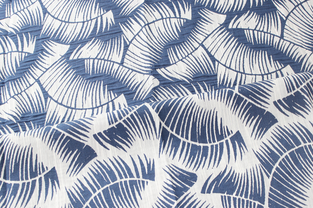 Fabric by the Yard - Fern - Navy