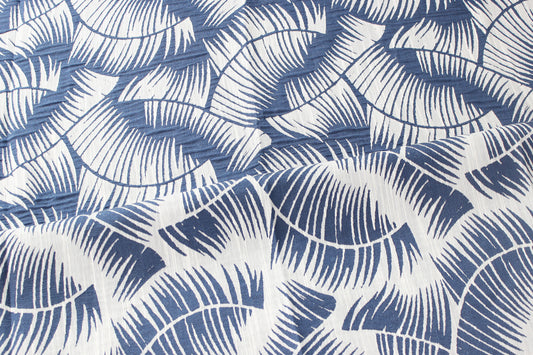Fabric by the Yard - Fern - Navy