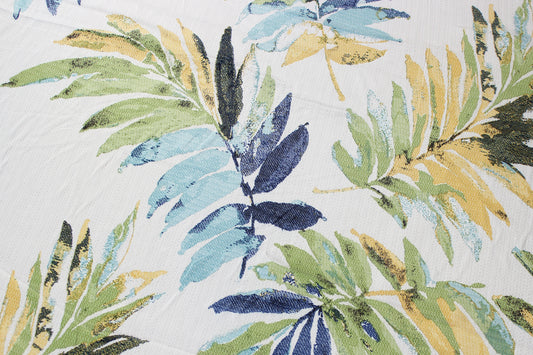 Fabric by the Yard - Fiji - White