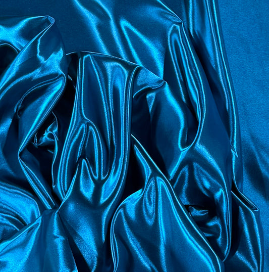 Fabric by the Yard - Bridal Satin - Teal