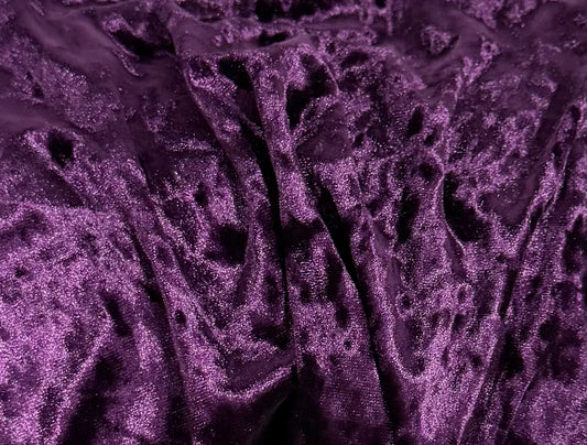 Fabric by the Yard - Ice Velvet - Plum