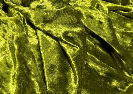 Fabric by the Yard - Ice Velvet - Olive