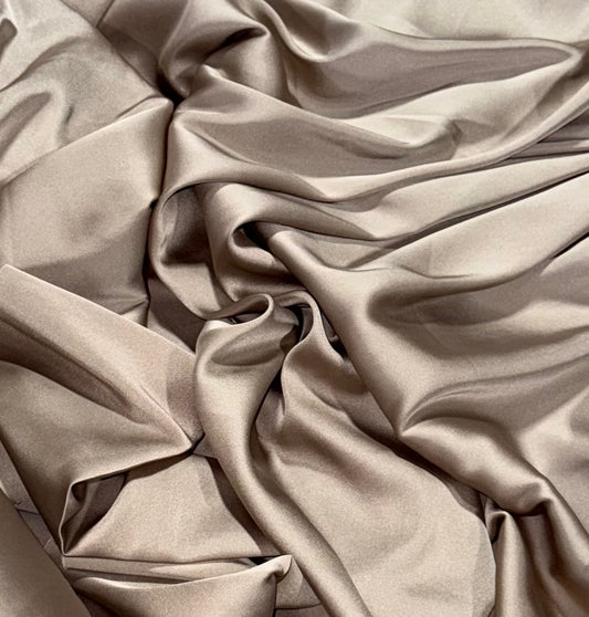 Fabric by the Yard - Beverly Satin - Latte