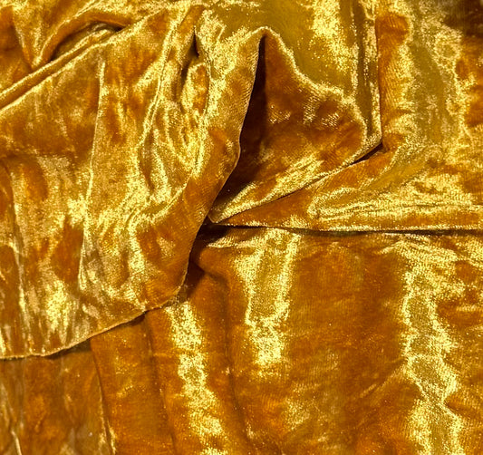 Fabric by the Yard - Ice Velvet - Gold
