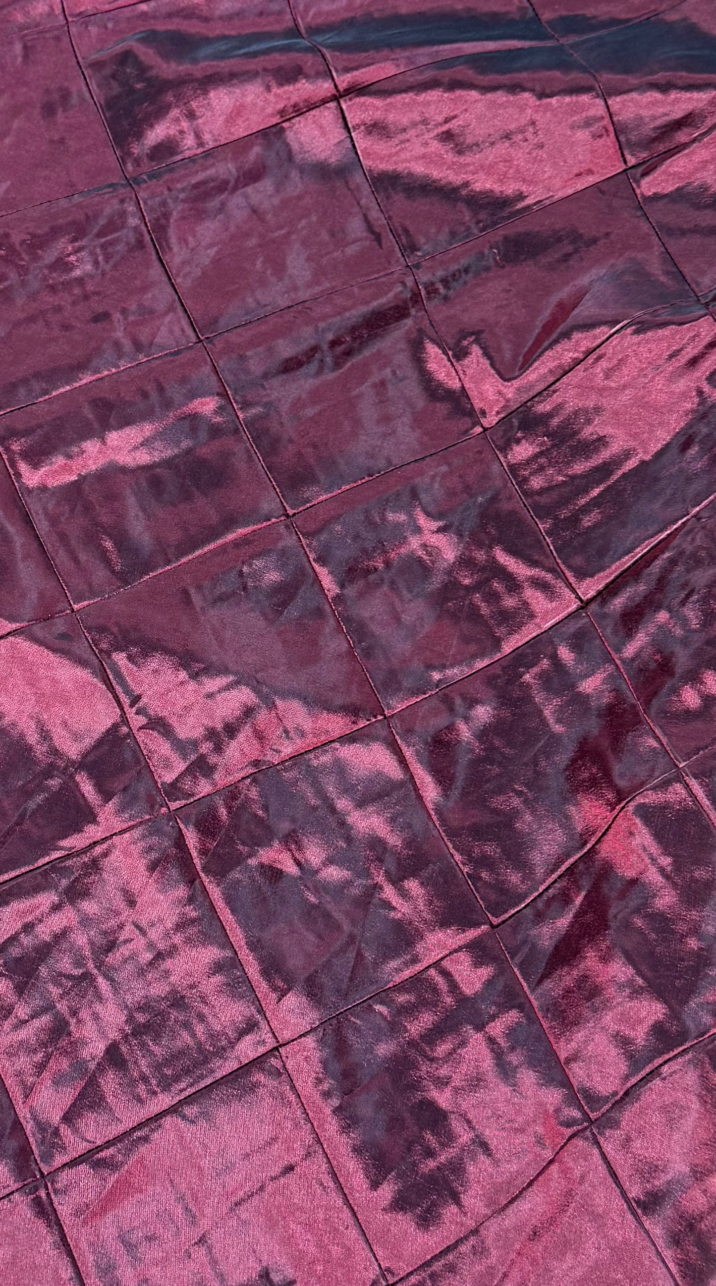 Fabric by the Yard - Pintuck Taffeta - Burgundy