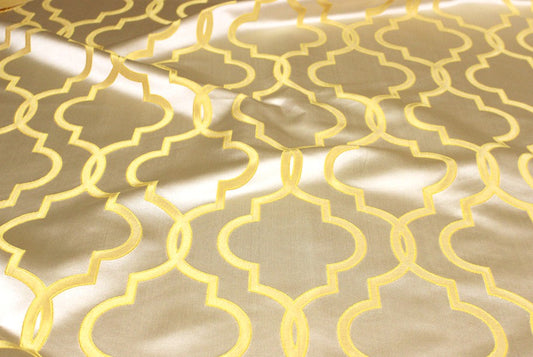 Fabric by the Yard - Gatsby Jacquard - Gold