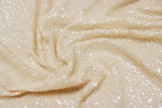 Fabric by the Yard - Glitz Sequins - Ivory