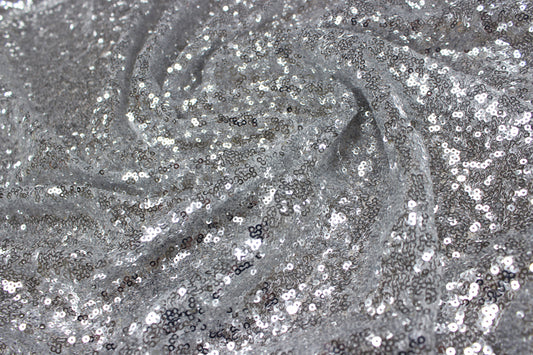 Fabric by the Yard - Glitz Sequins - Silver