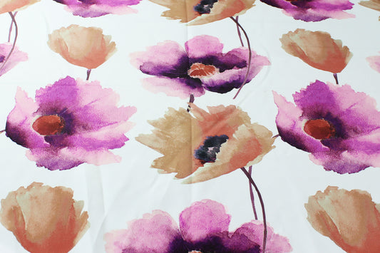 Fabric by the Yard - Hibiscus - Autumn