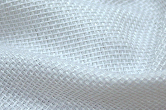 Fabric by the Yard - Jute Linen - White