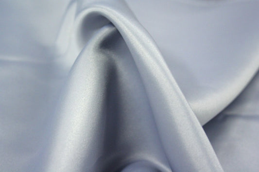 Fabric by the Yard - Lamour Matte Satin - Silver