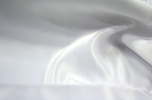 Fabric by the Yard - Lamour Matte Satin - White