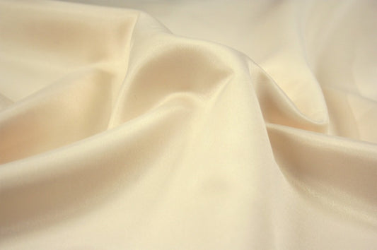 Fabric by the Yard - Lamour Matte Satin - Butter