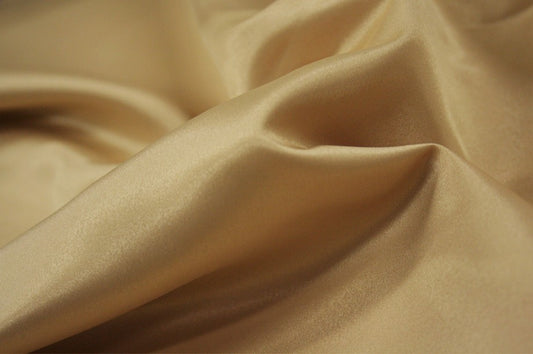 Fabric by the Yard - Lamour Matte Satin - Lt Gold