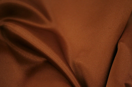Fabric by the Yard - Lamour Matte Satin - Med Rust