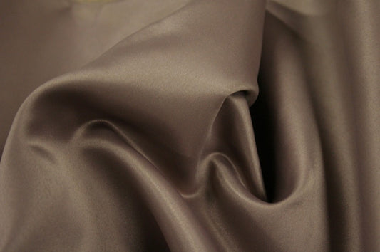 Fabric by the Yard - Lamour Matte Satin - Latte