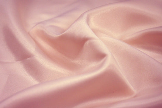 Fabric by the Yard - Lamour Matte Satin - Blush Pink