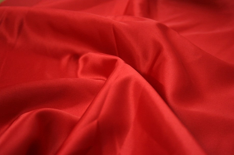 Fabric by the Yard - Lamour Matte Satin - Red
