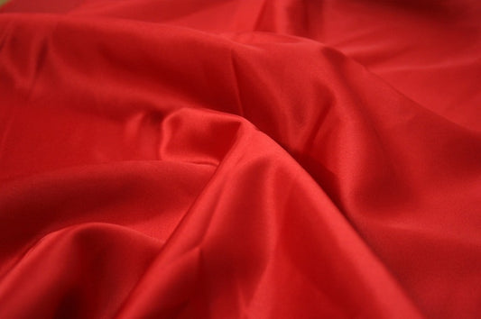 Fabric by the Yard - Lamour Matte Satin - Red