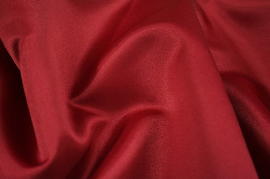 Fabric by the Yard - Lamour Matte Satin - Cranberry