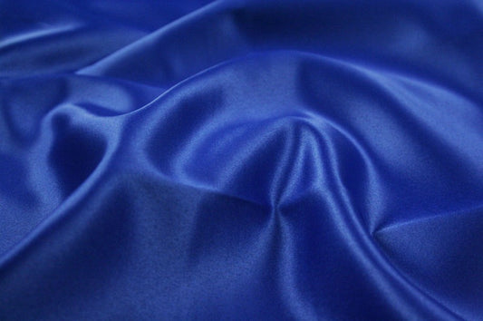Fabric by the Yard - Lamour Matte Satin - Royal Blue