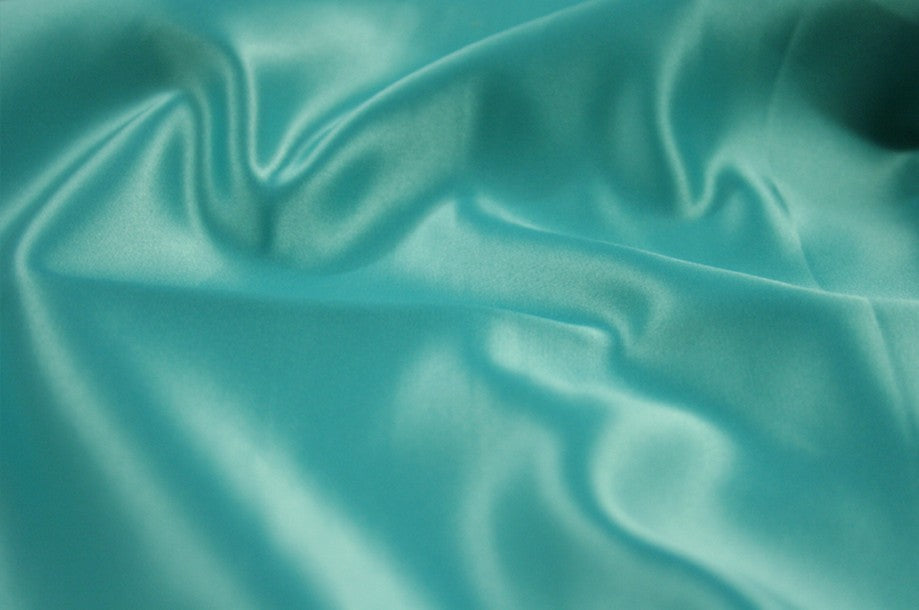 Fabric by the Yard - Lamour Matte Satin - Lt Aqua