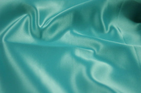 Fabric by the Yard - Lamour Matte Satin - Lt Aqua