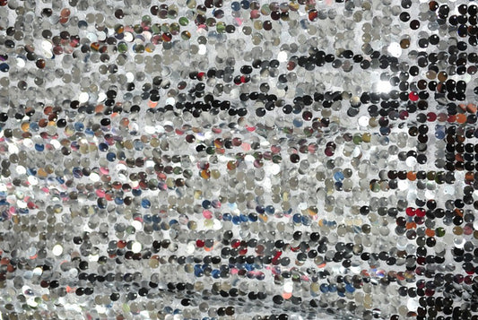 Fabric by the Yard - Payettes - Silver