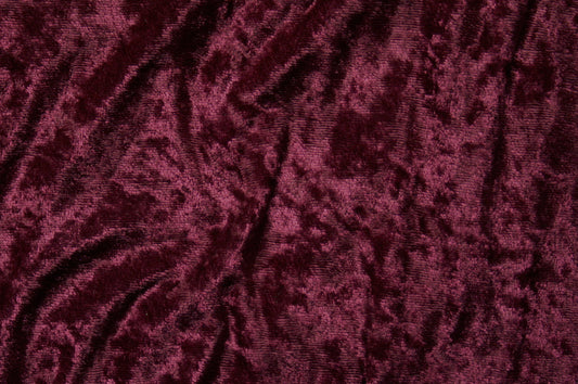 Fabric by the Yard - Panne Velvet - Burgundy