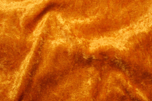 Fabric by the Yard - Panne Velvet - Orange