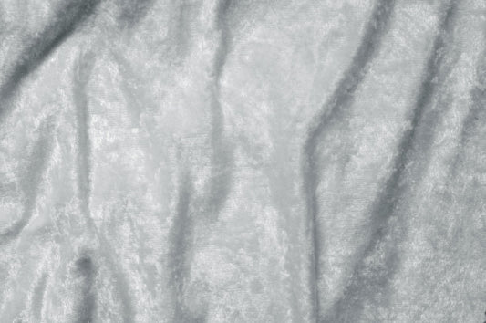 Fabric by the Yard - Panne Velvet - White