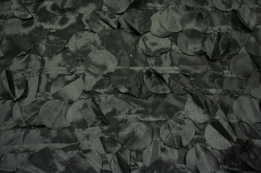 Fabric by the Yard - Petal Taffeta - Black