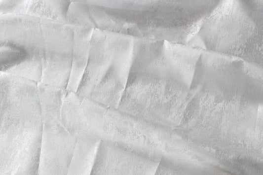 Fabric by the Yard - Stardust - White / Silver