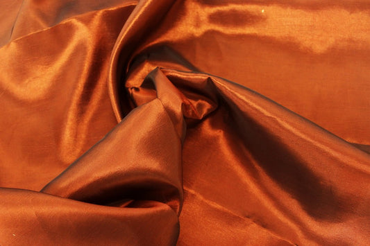 Fabric by the Yard - Solid Taffeta - Med Rust