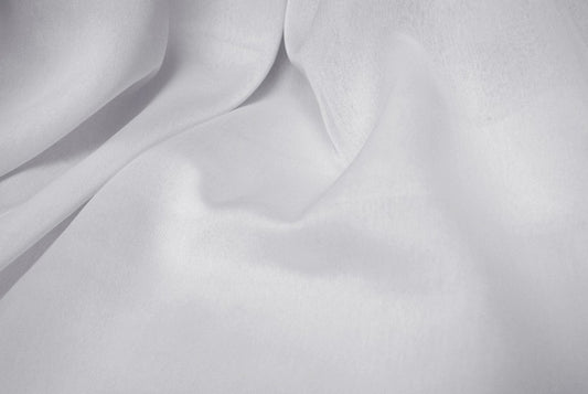 Fabric by the Yard - Two Tone Chiffon - White