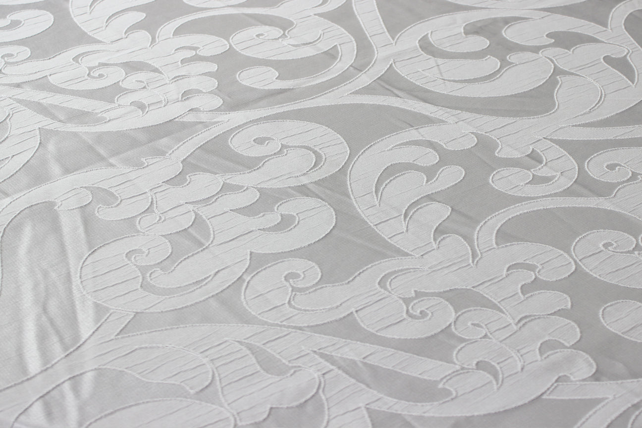 Fabric by the Yard - Victorian Damask - Silver